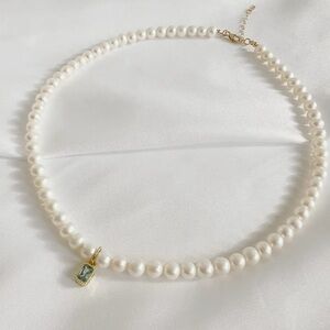 Elegant Freshwater Pearl Necklace with 14k Gold filled Accents